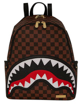 Sprayground Sawtooth Sharks In Paris Savage In Brown Check